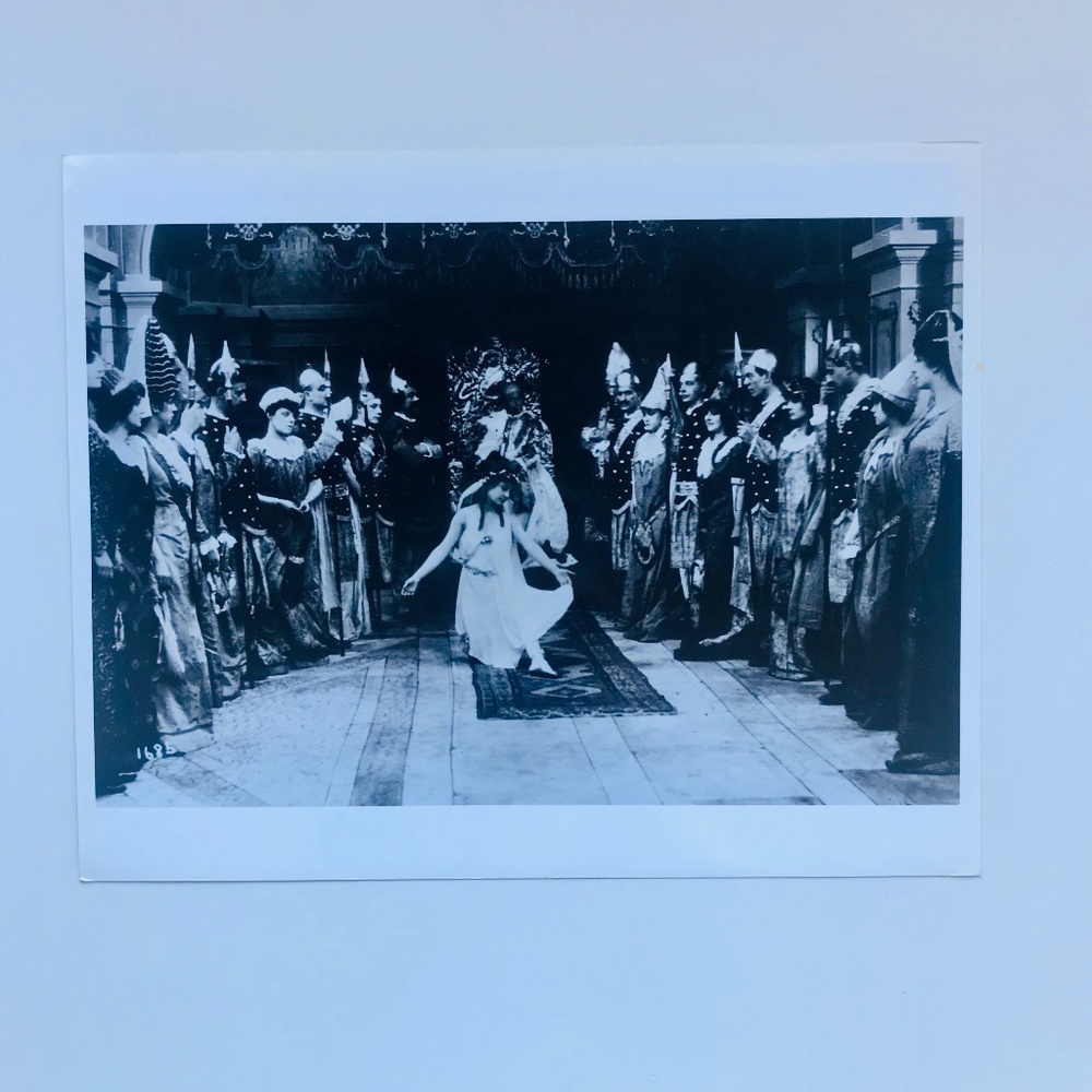 Silent Film Black & White Vintage Reproduction Photo